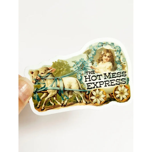 Hot Mess Express Funny Sticker