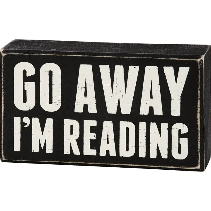 I'm Reading Box Sign