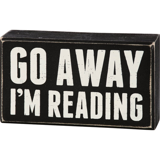 I'm Reading Box Sign