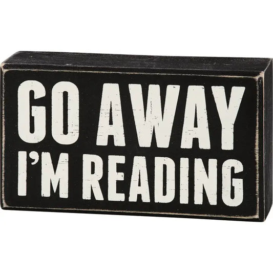 I'm Reading Box Sign