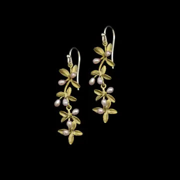 Flowering Thyme Long Wire Earrings