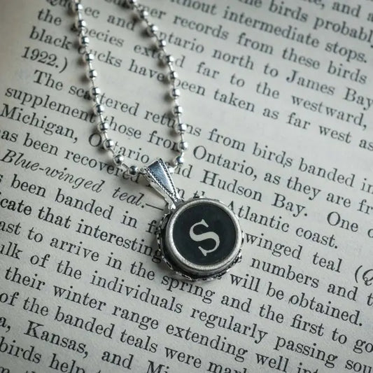 Vintage Typewriter  Necklace