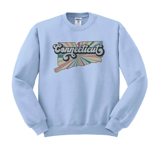 Retro Connecticut Crewneck Sweatshirt