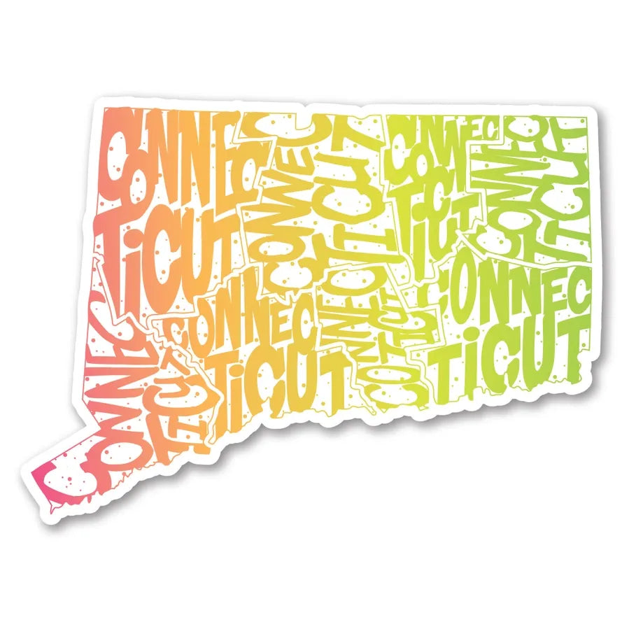 Connecticut Typography Magnet