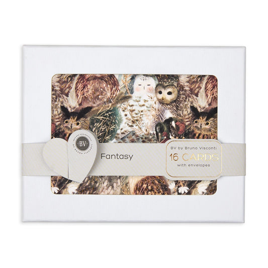 Set of 16 "Fantasy" Notecards with Envelopes