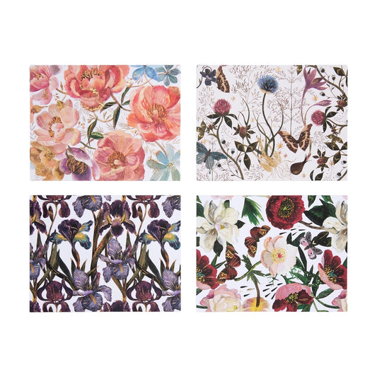 Notecards with Envelopes - Set of 16 "Bloom" 4 Designs