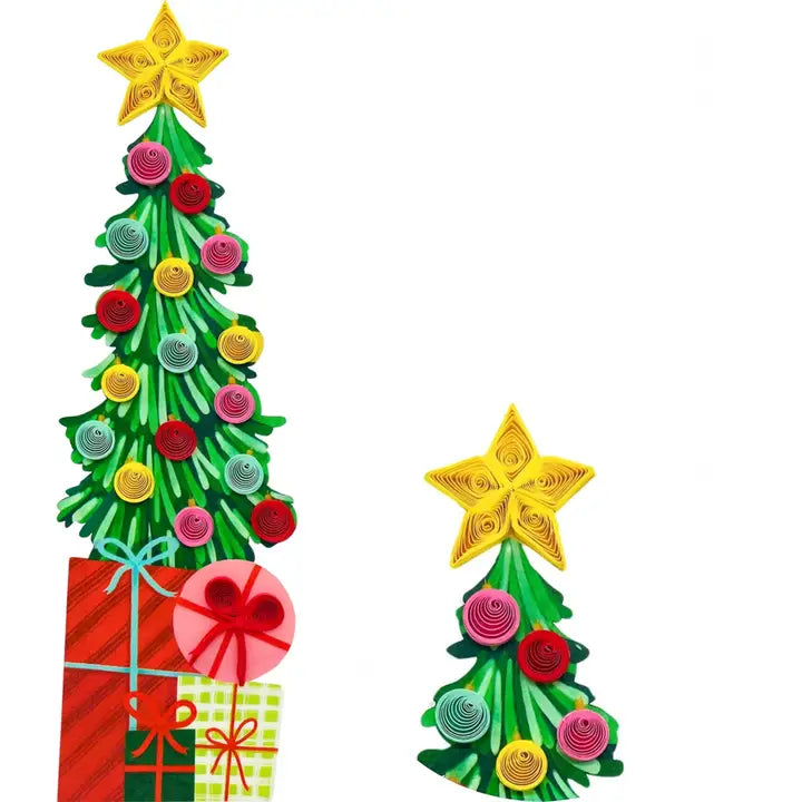 Quilling Bookmark Xmas Tree