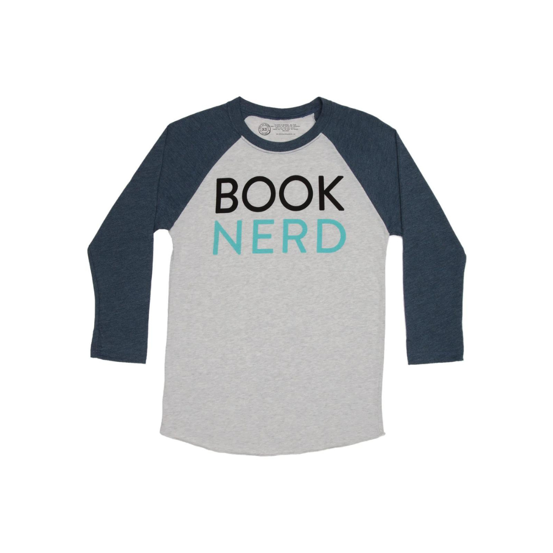 Book Nerd Baseball Shirt