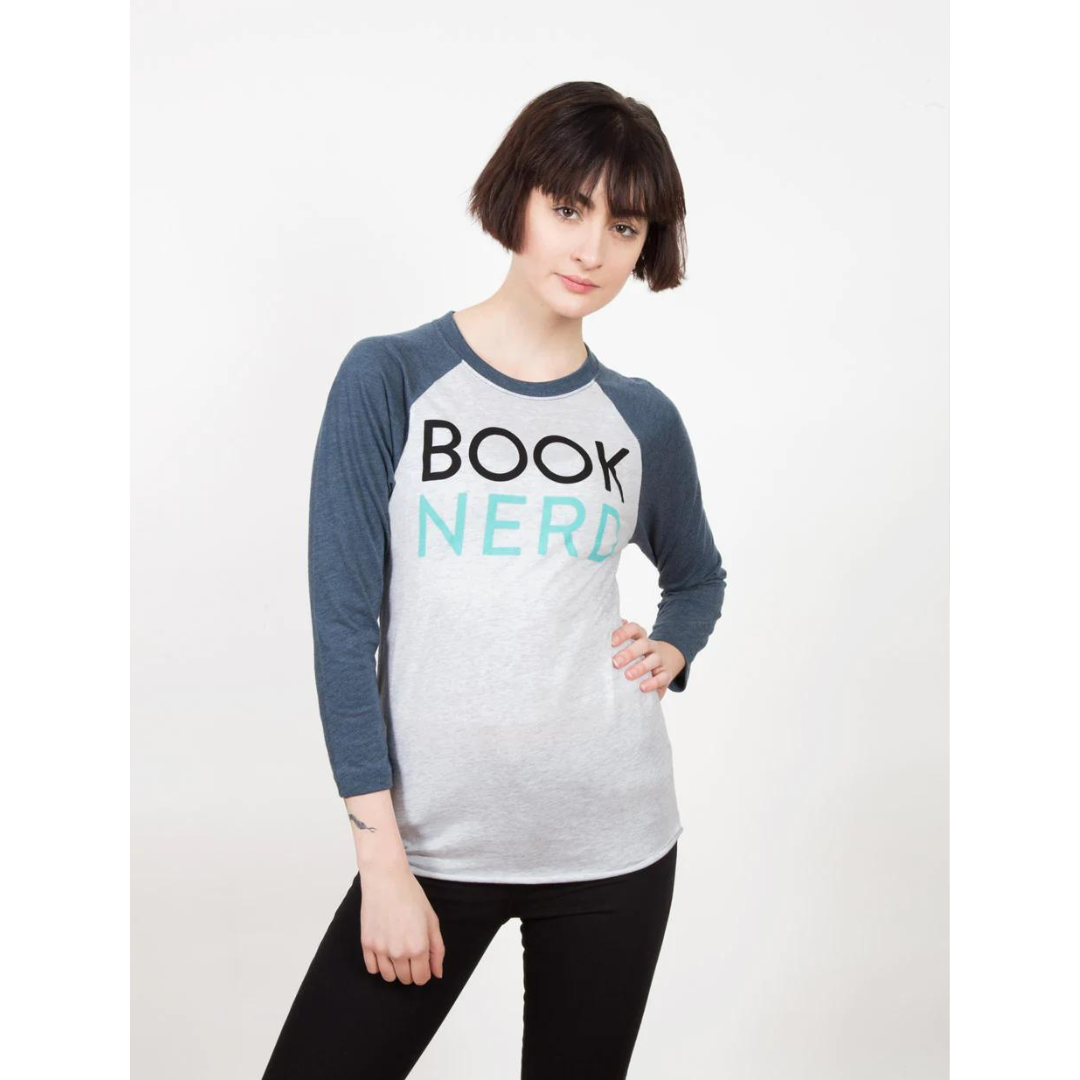 Book Nerd Baseball Shirt