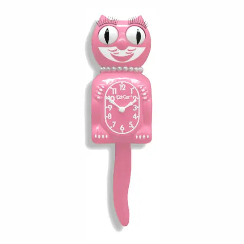 Pink Satin Lady Kit-Cat Klock