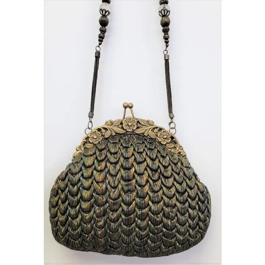 Vintage Classic Puckered Silk Bag