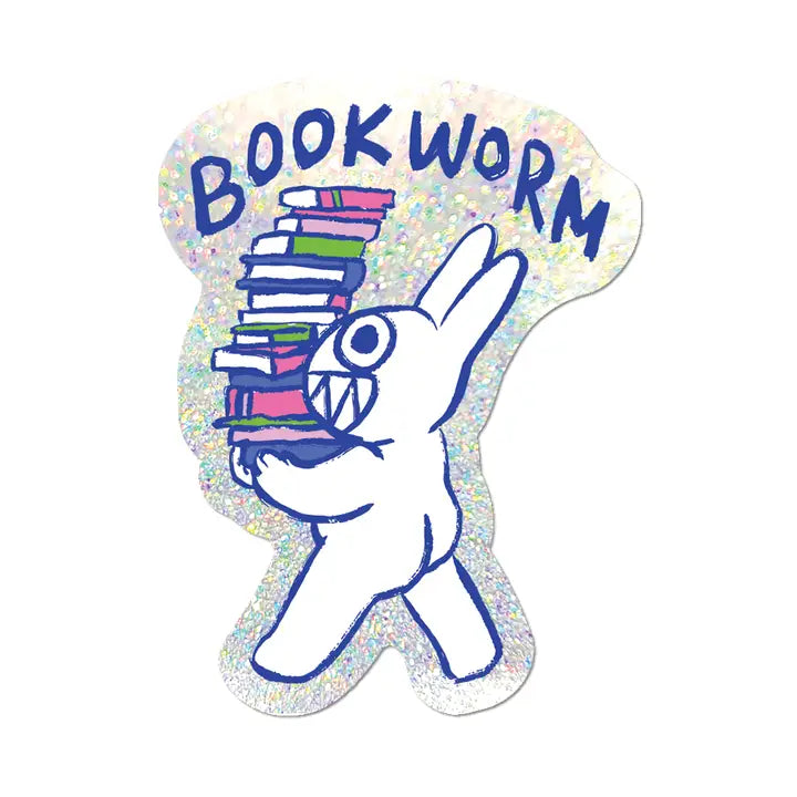 Bookworm - Die-Cut Sticker