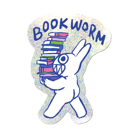 Bookworm - Die-Cut Sticker