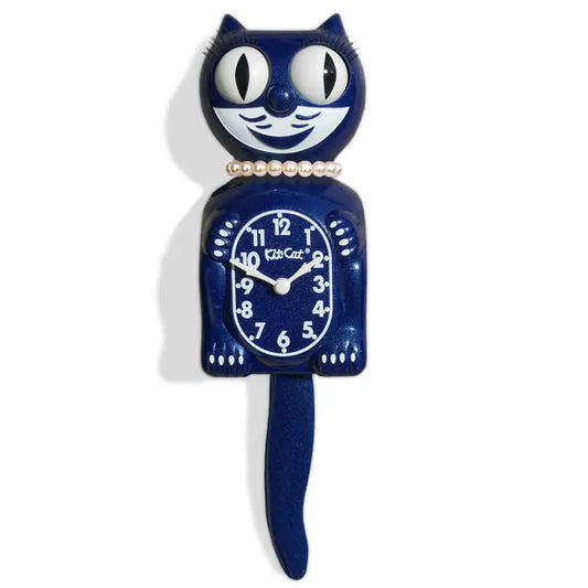 Galaxy Blue Lady Kit Cat Klock