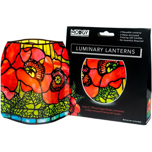Luminary Lantern - Louis C. Tiffany Poppies