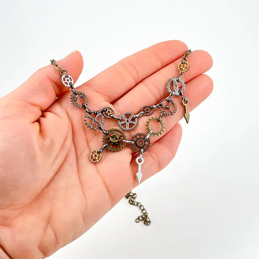 Petite Gears Bib Necklace