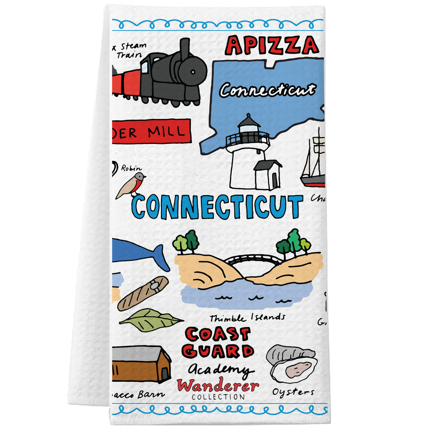Connecticut Wanderer Dish Towel