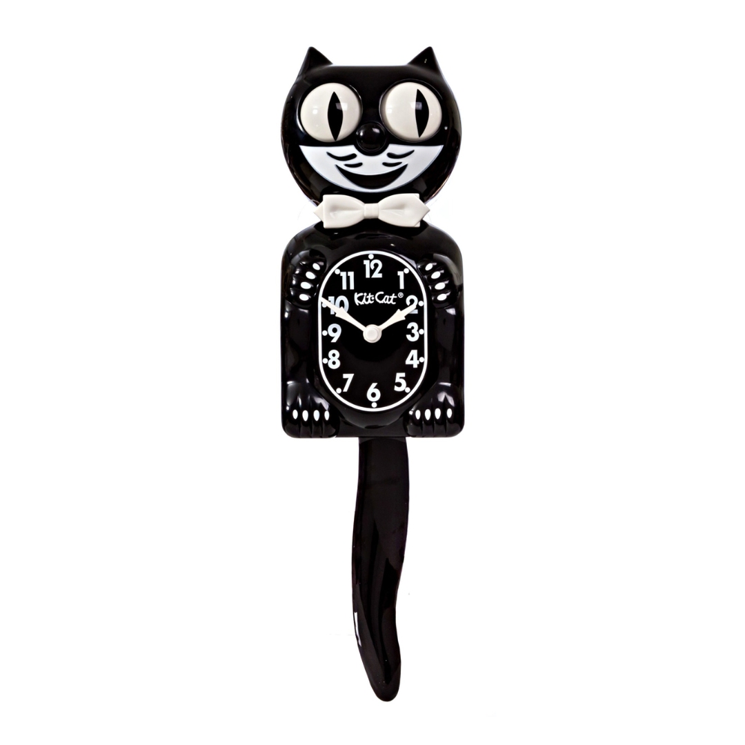 Classic Black Kit Cat Klock