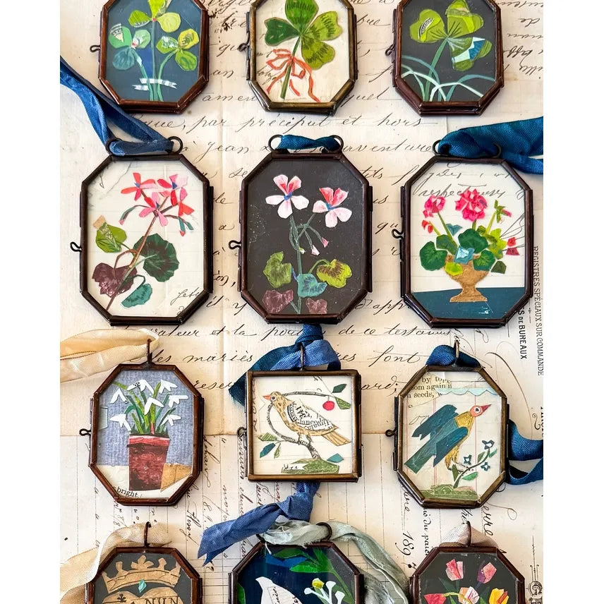 Cerise Folk Keepsake - Handmade Decor