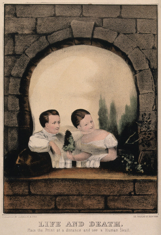 "Life and Death" Currier & Ives Print