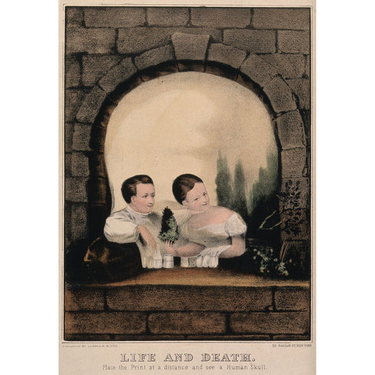 "Life and Death" Currier & Ives Print