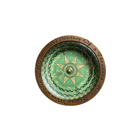 Green Compass Paperweight
