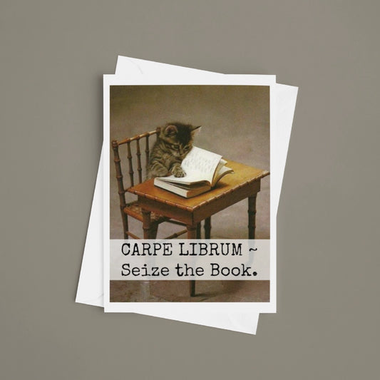 Carpe Librum Blank Card