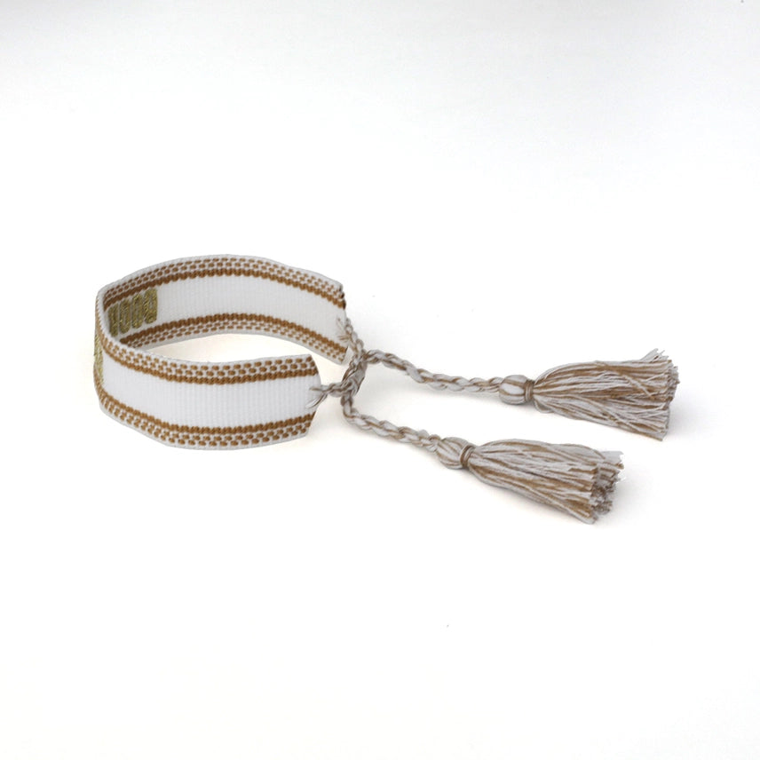 Book Lover Embroidered Bracelet