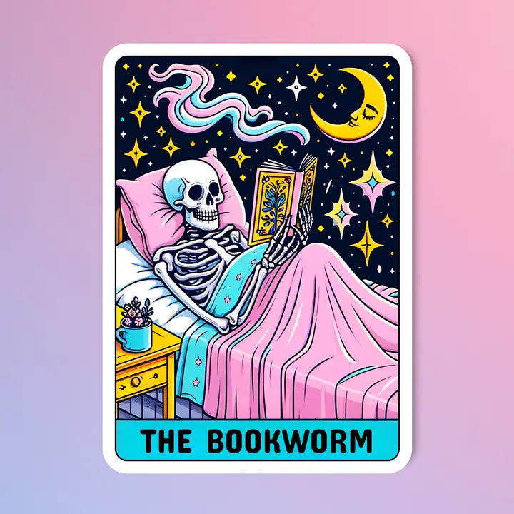 The Bookworm Sticker