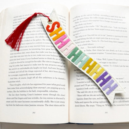 Shh… Bookmark Rainbow Pastel