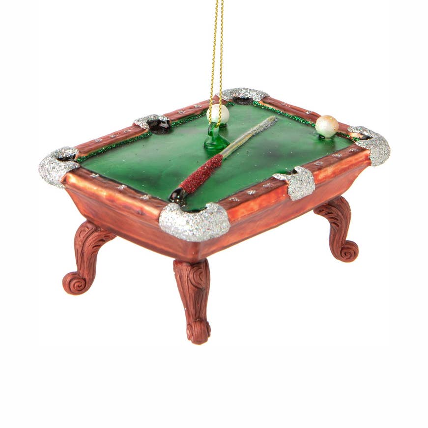 Glass Pool Table Ornament