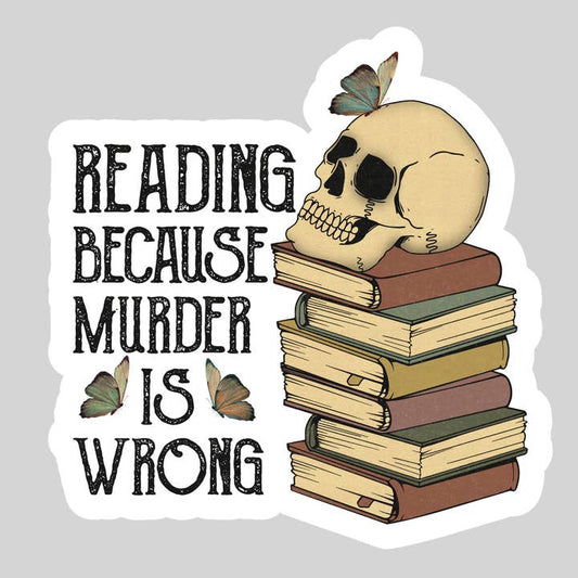 Murder is Wrong Sticker