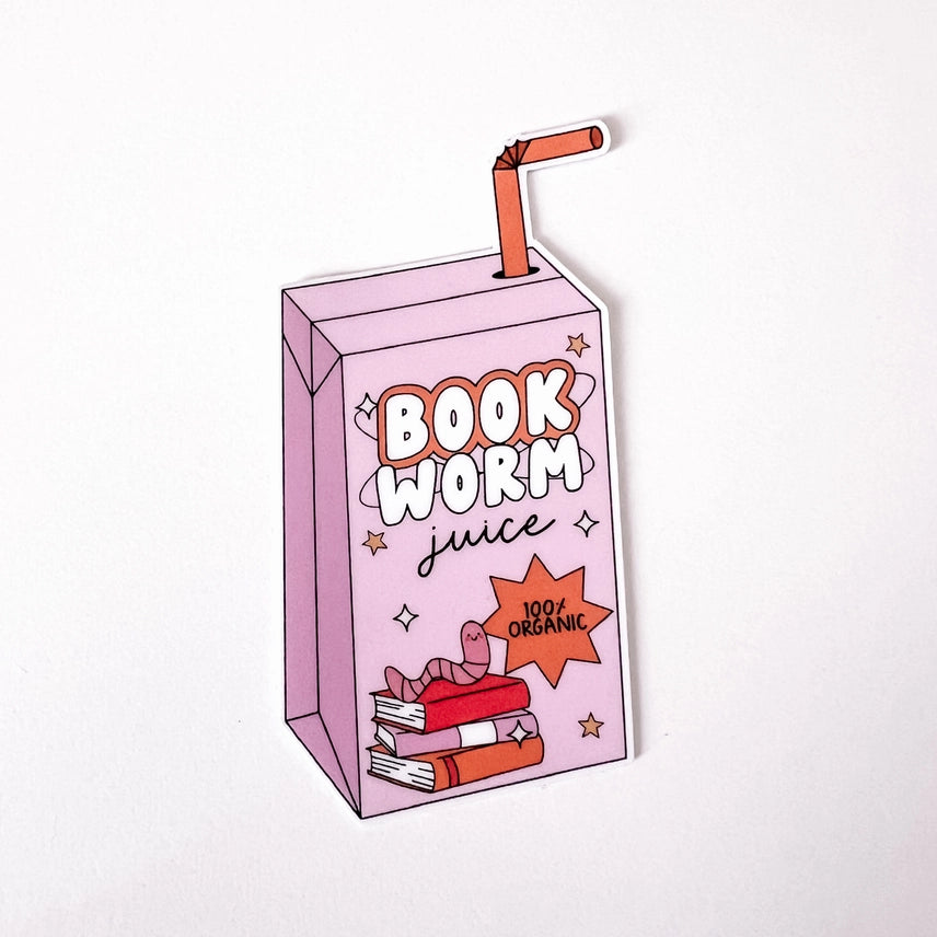 Bookworm Juice Sticker