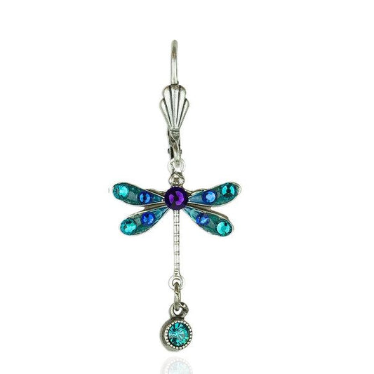 Cadence Crystal Dragonfly Earrings