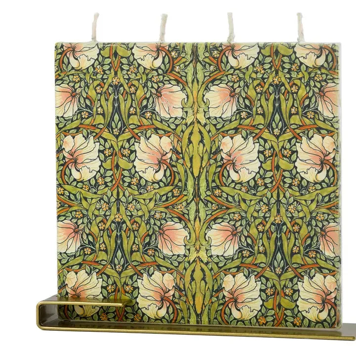 "Pimpernel" By William Morris - Square Candle
