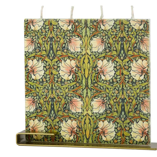 "Pimpernel" By William Morris - Square Candle