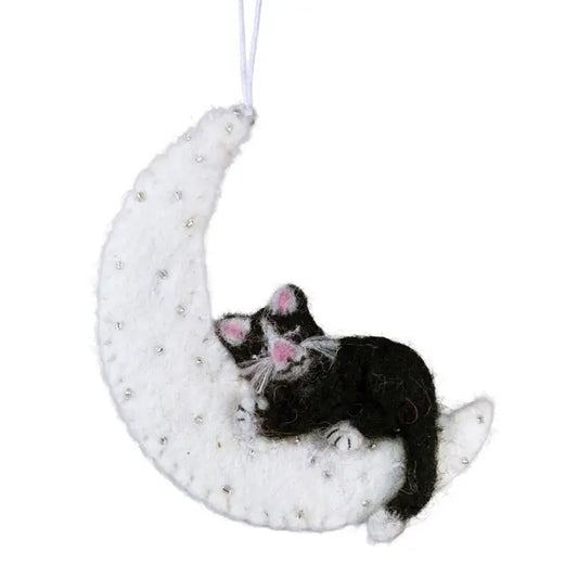 Kitty Moon Ornament