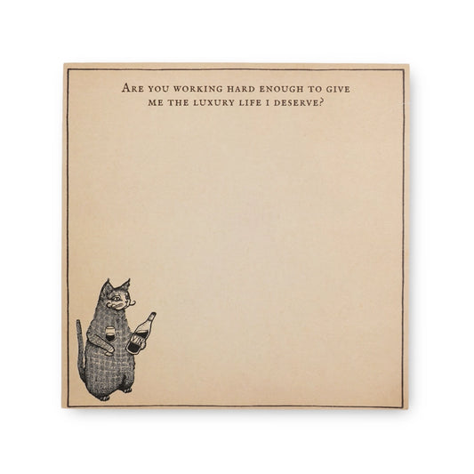 Are You Working Hard Enough Square Notepad