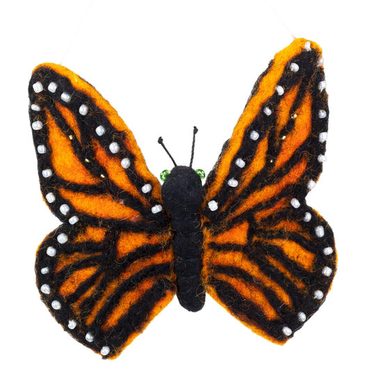 Woolie Monarch Butterfly Ornament