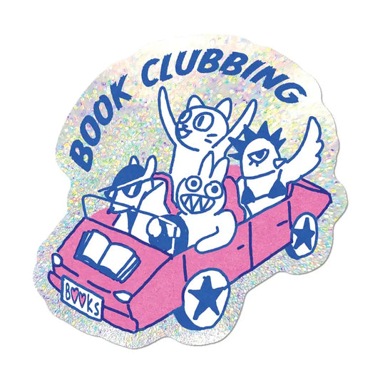 Book Clubbing - Die-Cut Sticker