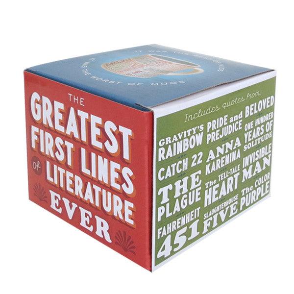 First Lines of Literature Mug