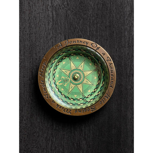Green Compass Paperweight