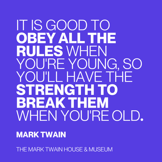 Twain Quote Magnet "It's Good To Obey the Rules"