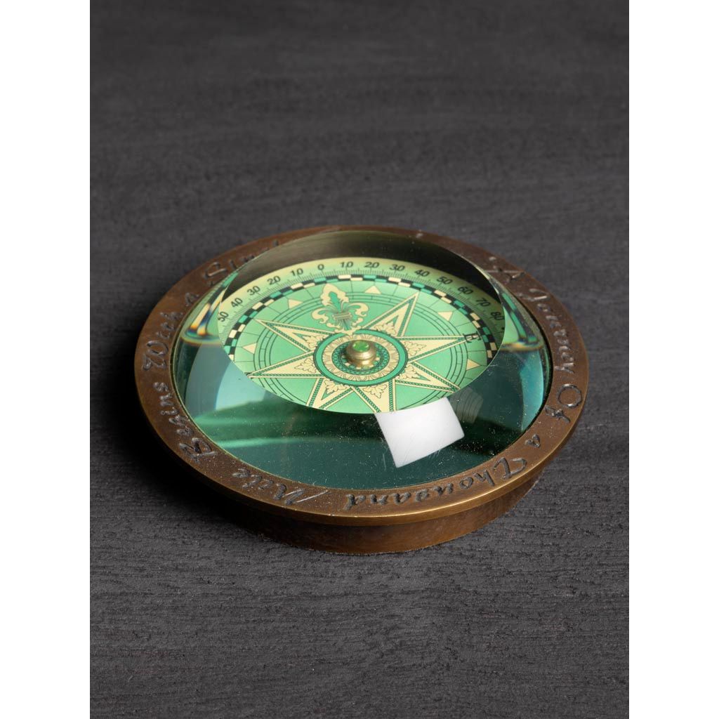 Green Compass Paperweight