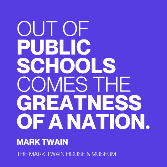 Twain Quote Magnet "Public Schools"