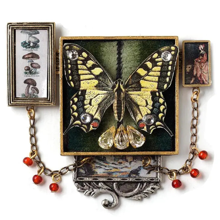 Collectors Pin with Butterfly