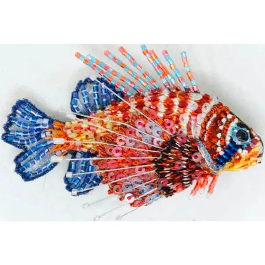 Lion Sea Fish Brooch Pin