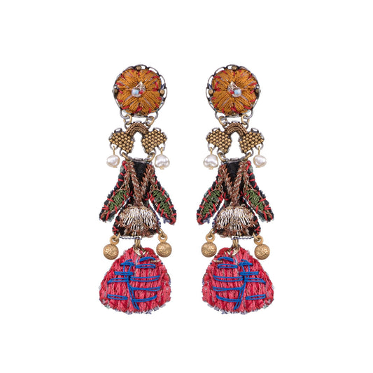 Ayala Bar's Embroidered Large Garden Earrings