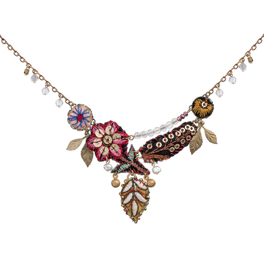 Ayala Bar's Embroidered Garden Petal Parade Necklace