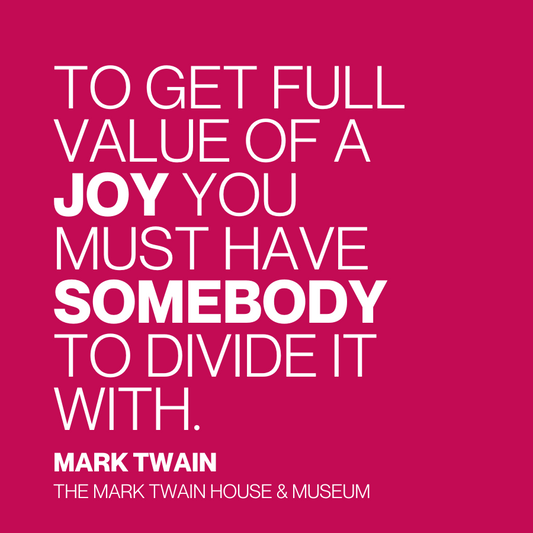 Twain Quote Magnet "Joy"